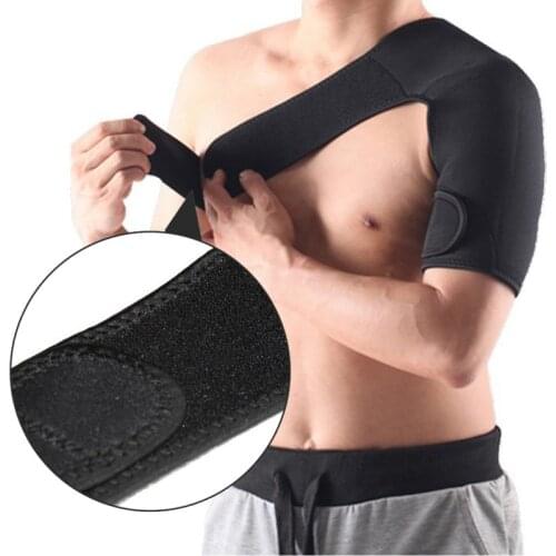 Adjustable Left/RightAdjustable Elastic Shoulder Support Brace Protector Brace Shoulder Support Strap Joint Pain Injury Training