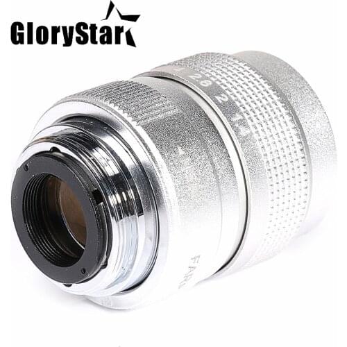 GloryStar Silver 25mm F1.4 CCTV TV Movie lens + Mount for EOS M C Mount to Canon EOS M EOS M2 M3 M5 M6 M10 Mirrorless
