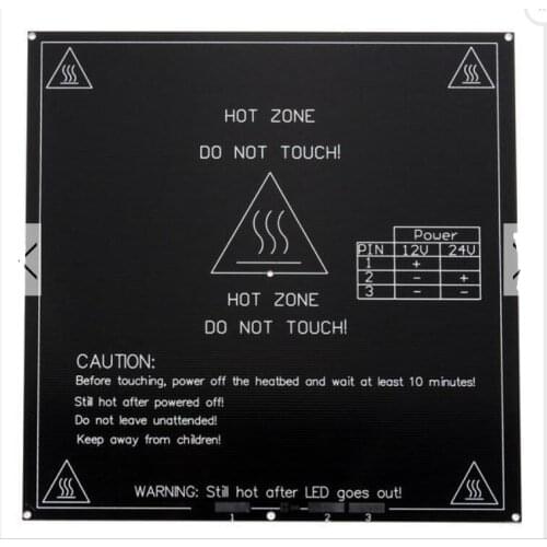 KuaiJieWei 3D printer Standard 3D Printer 3MM MK3 Aluminum Board PCB Heat Bed For Reprap