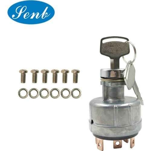 Universal Ignition Starter Key Switch For Excavator Kobelco Ford 3400 Kubota Harvester Mitsubishi Caterpillar EX200-1