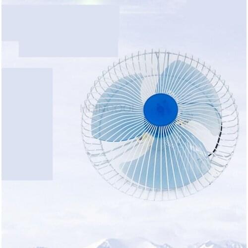 FORklift electric fan 12V/24V10 inch super wind shaking head silent truck FORklift van construction machinery