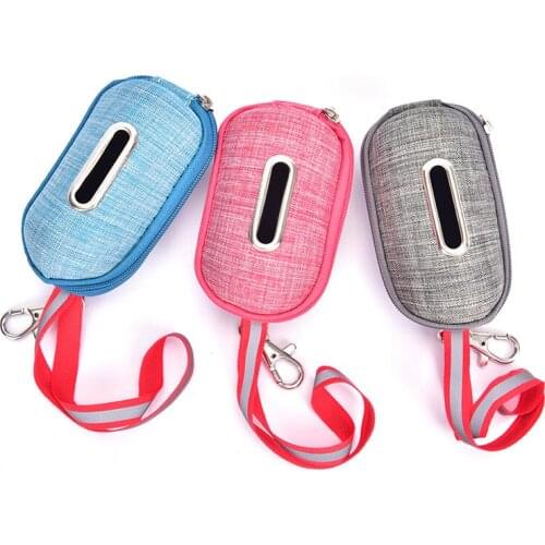 1PC Portable Pet Dog Poop Bag Dispenser Pick-Up Bags Holder With Rope Cleaning Waste Garbage Box