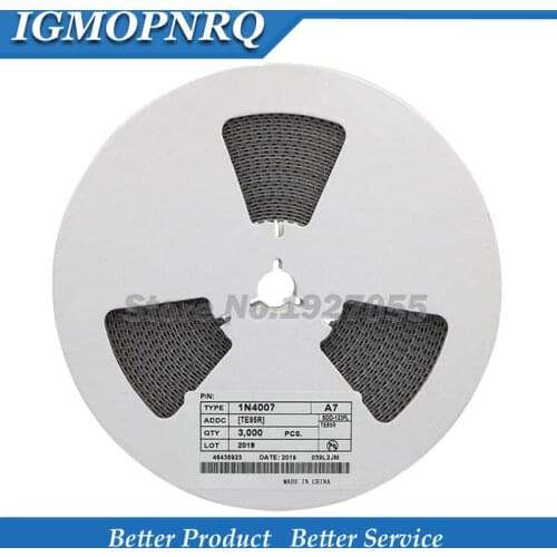 2000PCS SMA Rectifier diode 1N4001 M1 1N4004 M4 1N4007 M7 FR107 RS1M FR207 RS2M HER108 US1M SF18 ES1J SF14 ES1D DO-214AC NEW