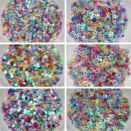 50 Gram Mixed Color Sequins Loose Tiny Nail Art Accessories Various Shape