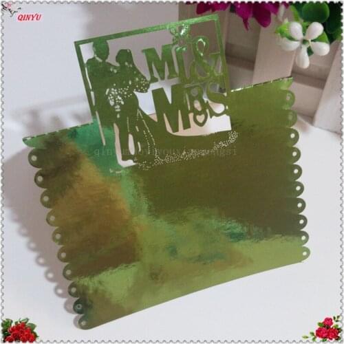 50 Pcs Laser Cut Mr & Mrs Table Name Place Card Seating Numbers Wedding Party Bridal Shower Table Decoration 8z