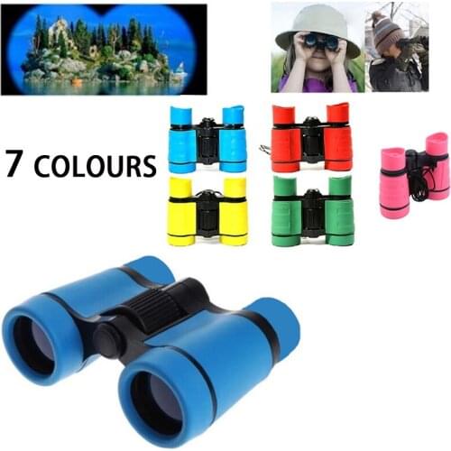 4x30 Mm Childrens Binoculars Sea Portable Outdoor Non-slip Binoculars Suitable for Childrens Outdoor Education and Learning