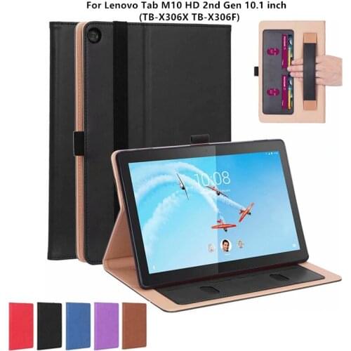 Tablet Case for Lenovo Tab M10 HD 2nd Gen 10.1 inch Premium Leather Cover Funda For Tablet Lenovo M10 HD 2nd TB-X306X TB-X306F