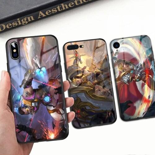 Cartoon Characters Phone Tempered Glass Case Cover For iPhone 11 12 Pro X XR 11 XS Max 7 8 6 6s Phone Case