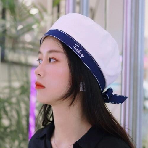 Fashion Accessories Vintage Embroidered Letter Beret All-match Cotton Hat Unisex Adult Hat Elegant Lady Wool Beret Hat
