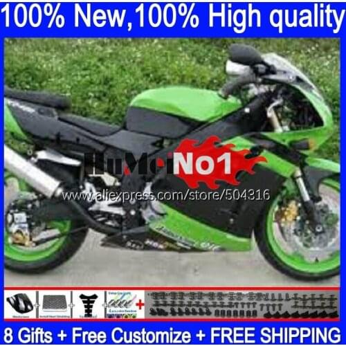 ABS Body For KAWASAKI NINJA ZXR-400 green black ZXR400 1991 1992 1993 94 95 96 113MC.72 ZXR 400 91 92 93 1994 1995 1996 Fairing