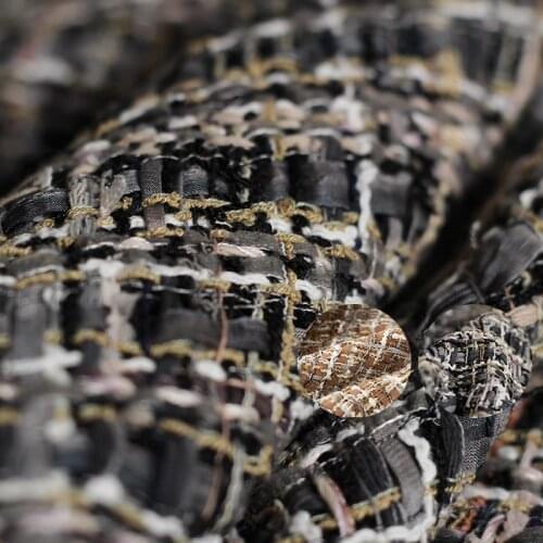 Red Raspberry Italy Caramel Tweed Fabrics Garment Material Autumn Women Jacket Coat Sewing Cloth Tailor Textile Freeshipping