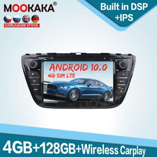 For Suzuki S-Cross SX4 2014 - 2017 Android 10.0 128GB Multimedia DVD CD Player Car GPS Navigation Auto Radio Stereo Headunit PX6
