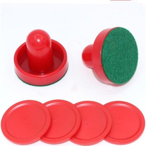 8pcs/set Air Hockey Goalies Game Accessories Set Durable Party Home Travel Universal Entertainment Air Hockey Replacement Pusher
