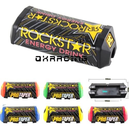 2.0 Square Handlebar Bar Pad Fat Bar Pad Chest Protector Cross Bar Pad Fit 1-1/8 Handle Bar Motorcycle Dirt Bike Pit Bike