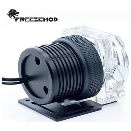 FREEZEMOD Water Cooling D5 Pump, PWM RGB AURA SYNC Metal Armor Set Magnetic Suspension Transparen For Water Cooling system