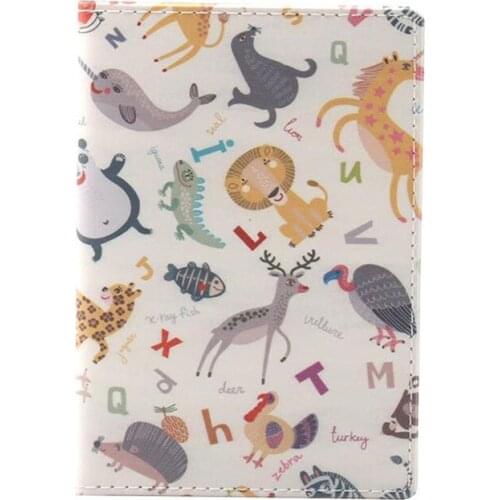 40PCS / LOT Cartoon Animal Floral Passport Cover Case Wholesale Travel Business Ticket Holder