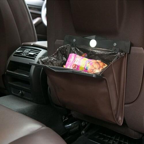 Car Seat Back Organizer PU Leather Garbage Storage Bag Car Organizer Accessories for Land Rover Range Rover/Evoque/Freelander