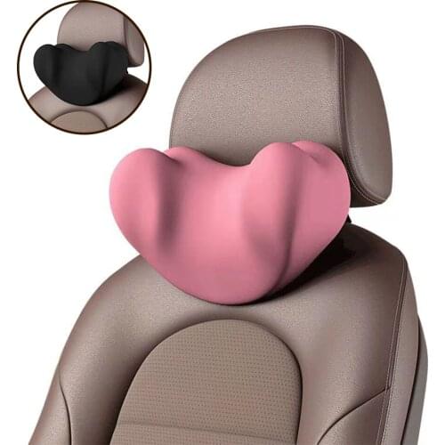 Car Seat Headrest Travel Rest Neck Pillow Support, Car Lumbar Pillow Backrest, Car Interior,Memory Foam