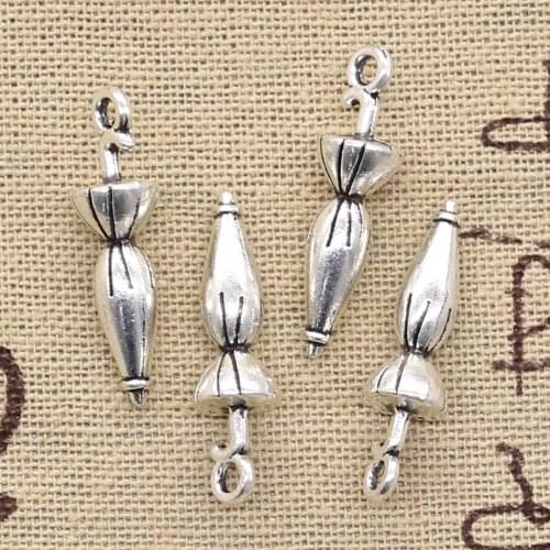 8pcs Charms Umbrella 7x27mm Antique Pendant Fit Vintage Tibetan Silver Color DIY Handmade Jewelry