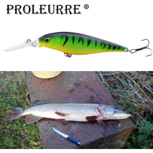 Proleurre 10 Colors Long Lip Minnow Fishing Lure 110mm 10g Aritificial Wobblers Crankbait Hard Bait Plastic Baits Pesca Isca