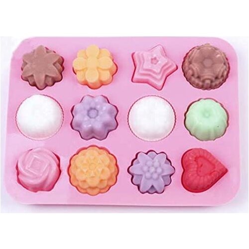 12 Flowers And Plants Silicone Cake Molds Non-Stick Baking Decorating Tools Chocolate Soap Mould For Kitchen Accessories