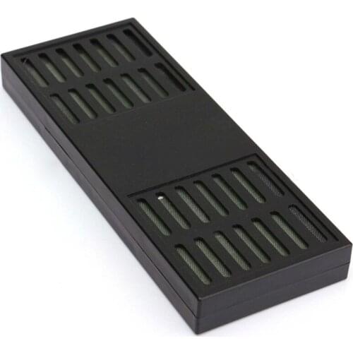 Black 1pc Rectangular Tobacco Smoking Cigar Hygrometer Humidor Humidifier