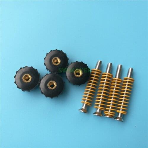 4pcs Leveling Hand Twist Nut Spring Screw kit M3 / M4 For Creality CR-10 CR-10S CR-8 CR-5 Mini Ender-3 3D Printer Heated Bed