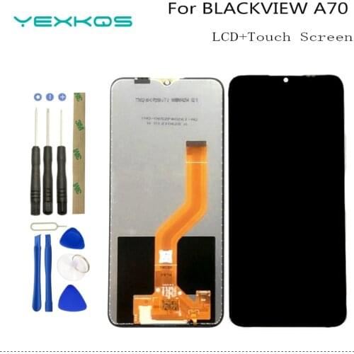 100% Original 6.5 inch For Blackview A70 Android 11 720*1600 LCD&Touch Screen Digitizer For Blackview A70+tools