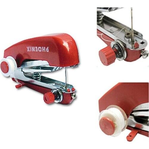 1pc Portable Mini Manual Sewing Machine Simple Operation Sewing Tools Sewing Cloth Fabric Handy Needlework Tool