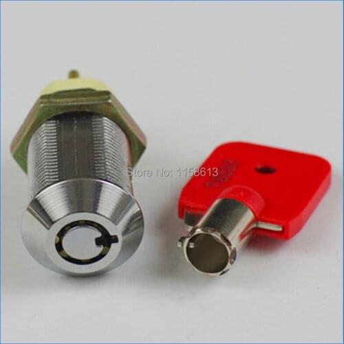 10 pieces 32mm quarter turned keyed alike electric door switch lock slot machine lock