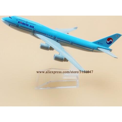 16cm Air Korean Air B747 Boeing 747 Airways Airlines Metal Alloy Airplane Model Plane Diecast Aircraft