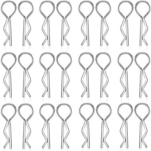 200Pcs Universal RC Body Clips R Clips RC Car Shell Pins for 1/10 RC Model Cars Trucks Buggy Shell