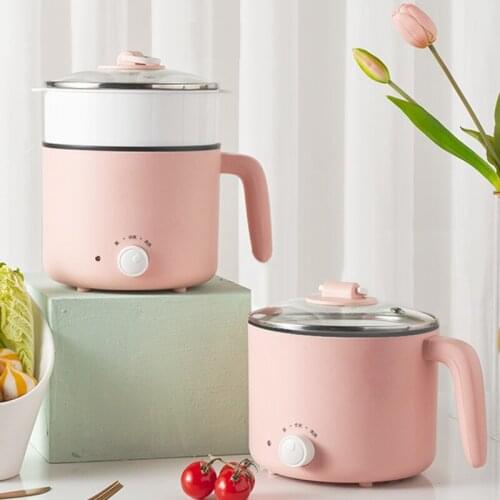 220V 1.2L Non-stick Multi Cooker Mini Portable Electric Rice Cooker Electric Multi Cooker Mini Hot Pot For Travel Office School