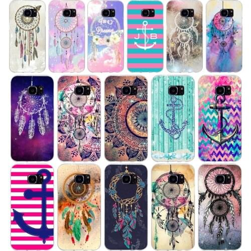 270H little dream catcher anchor Soft TPU Silicone Cover Case for samsung Galaxy s6 s6 s7 edge s8 s9 plus case