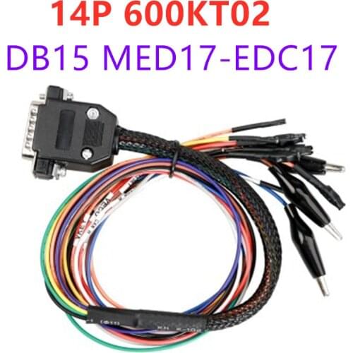 14P 600KT02 DB15 MED17-EDC17 Adapter Use for Powerbox and K-TAG Flash ECU Programming