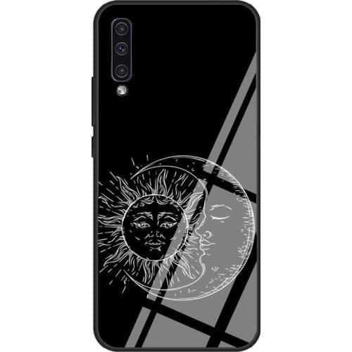 Sun Moon Astrology Spiritual Yoga For Samsung A21S A20e A10 A20 A30 A50 A70 A31 A51 A71 A12 A52 A72 A32 Tempered Glass Case