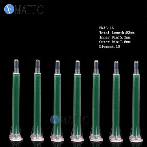 Free Shipping Resin Square Static Mixer FMF6-16 Mixing Nozzles For Duo Pack Epoxies Dispensing Glue Dispensing Static Mixer