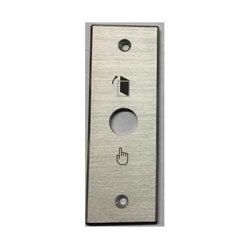 No logo 115*40mm Aluminium alloy Silver Panel Door Exit Push Release Button Access With Control Panel (MJ-3-16-W + GQ16B-10/S)