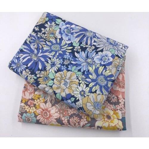 Flower Fabric Pastoral Manual Hand Twill Cotton Cloth Baby Dress Textile Bedding Fabrics Suede Fabric Other Fabric Plain Printed