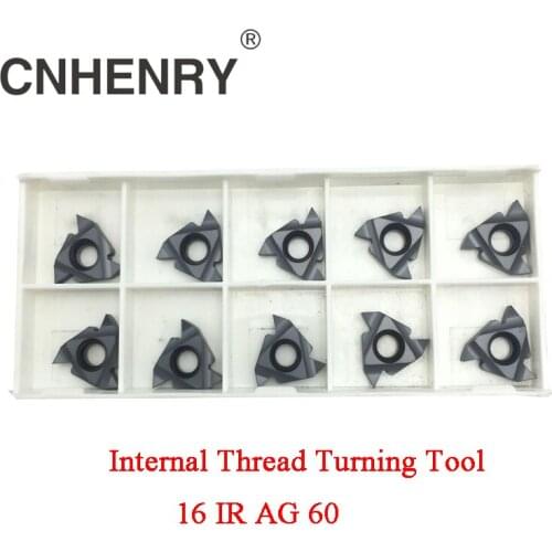 Indexable Internal Threading Inserts Carbide Inserts 16IR AG60 Lathe Cutter For Thread Turning
