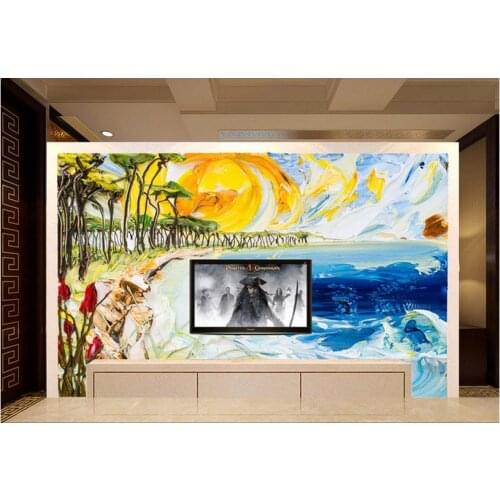 Customized 3d photo wallpaper 3d TV wallpaper murals gallery European stereo adornment picture living room wallpaper decration