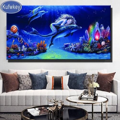 Mysterious Mermaid Legend DIY 5D Diamond Painting Mysterious Diamond Embroidery Painting Home Decor Gift Different Styles