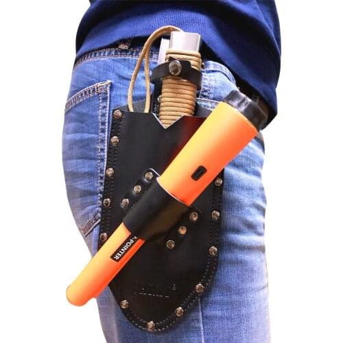 Pointer Metal Detector Holster Digger Pouch Treasure Waist Pack Finds Bag Tools Shovel ProFind Leather 2in1 for Garden Detecting