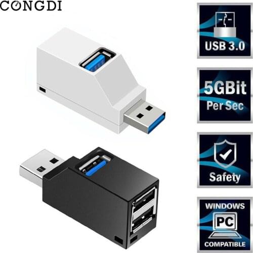 USB 3.0 Hub Adapter Extender Mini Multi USB Splitter for Computer Laptop Macbook High Speed 3 Ports USB 2.0 Hub PC Accessories