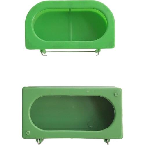 1Pcs Bird Feeder Plastic Food Feeding Box Holder Parrot Pigeon Cage Feeder Bird Feeding Bowl For Food Water Cage Accessories