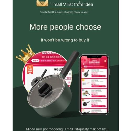 Milk pot baby auxiliary pot wheat rice stone does not stick small milk pot bubble noodle soup pot induction cooker gas universal