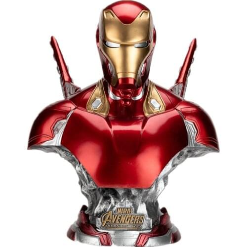 Hasbro Avengers Super Hero Iron Man MK50 Statue Resin Desk Decoration Collection Bust Model Toys Birthday Gift 40cm