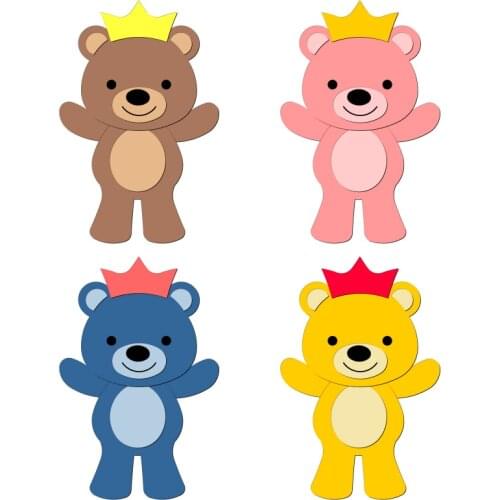 New Bear Wooden die Scrapbooking C-203 Cutting Dies Compatible with most die cutting machines