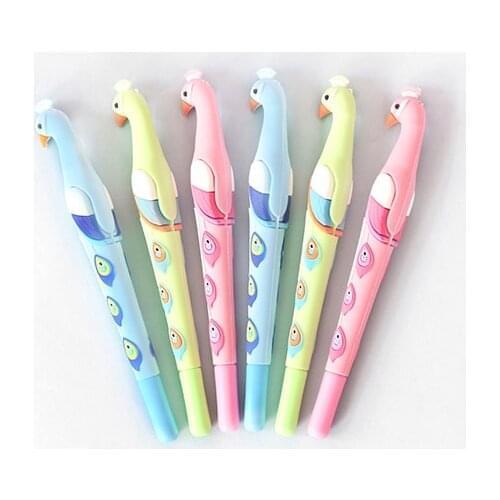 Wholesale 48pcs Kawaii Pen Creative Beautiful Peacock Gel Pens for School Office Supplies Cute Kids Pen Girl Gift Stationary Lot