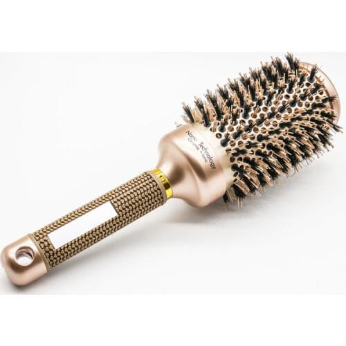 Professional Salon Styling Tools Round Hair Comb Hairdressing Curling Hair Brushes Comb Ceramic Iron Barrel Comb